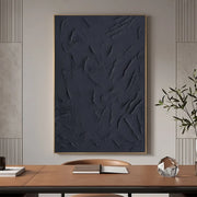 Abstract Art | Black Textured Abstract Wall Art