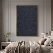 Wabi-Sabi Art | Black Textured Abstract Wall Art