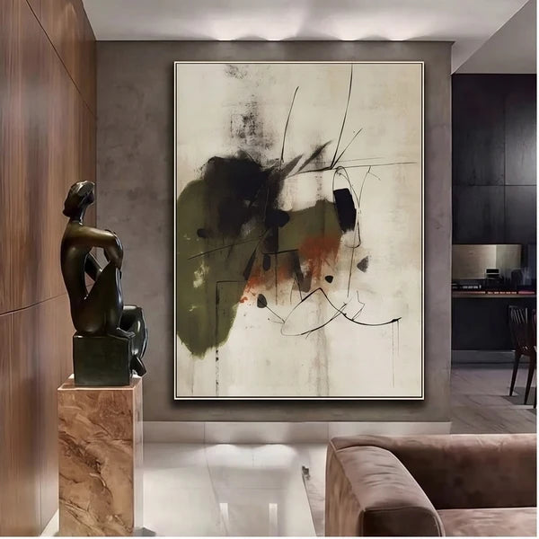 Minimalist Wall Art | Earth Tone Abstract Wall Art