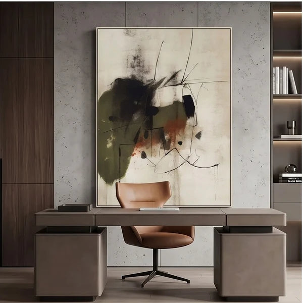 Minimalist Wall Art | Earth Tone Abstract Wall Art