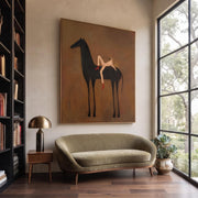 Vintage Americana Art | Lying on the horse