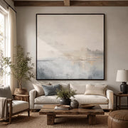 Abstract Art | Square Hazy Abstract Seascape Wall Art