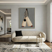 Contemporary Luxe Art | Fashion Woman with Round Bag