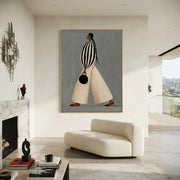 Contemporary Luxe Art | Fashion Woman with Round Bag