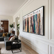Abstract Art｜Colorful Dressed Women Wall Painting