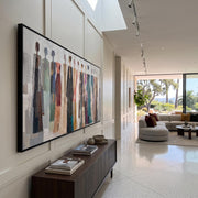Abstract Art｜Colorful Dressed Women Wall Painting
