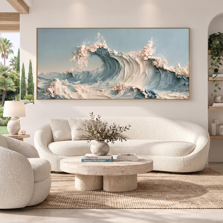 3D-Textured Art | Water surface with sea flowers