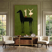 Vintage Americana Art | The dancing girl