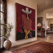 POP Art | Western Woman and Cat