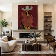 POP Art | Western Woman and Cat