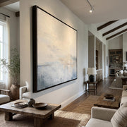 Abstract Art | Square Hazy Abstract Seascape Wall Art