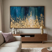 Contemporary Luxe Art | Golden Cascade