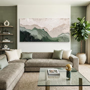 3D-Textured Art | Layered Mountain Wall Art