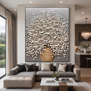 3D-Textured Art | Luxury 3D Blossom Wall Painting