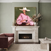 Vintage Americana Art | Elegant Wine Lady