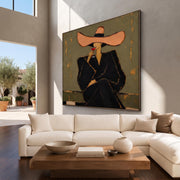Contemporary Luxe Art | Elegant Woman With Wine