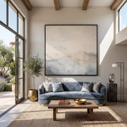 Abstract Art | Square Hazy Abstract Seascape Wall Art