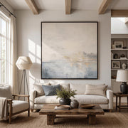 Abstract Art | Square Hazy Abstract Seascape Wall Art