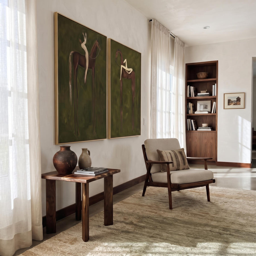 Contemporary Luxe Art | Horse & Figure Set