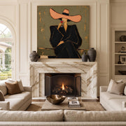Contemporary Luxe Art | Elegant Woman With Wine