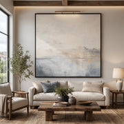 Abstract Art | Square Hazy Abstract Seascape Wall Art
