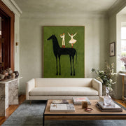Vintage Americana Art | The dancing girl