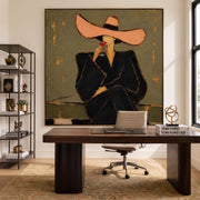 Contemporary Luxe Art | Elegant Woman With Wine