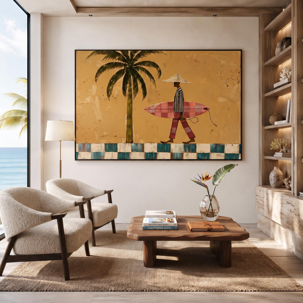 Bohemian Art | Vintage Surfer Man