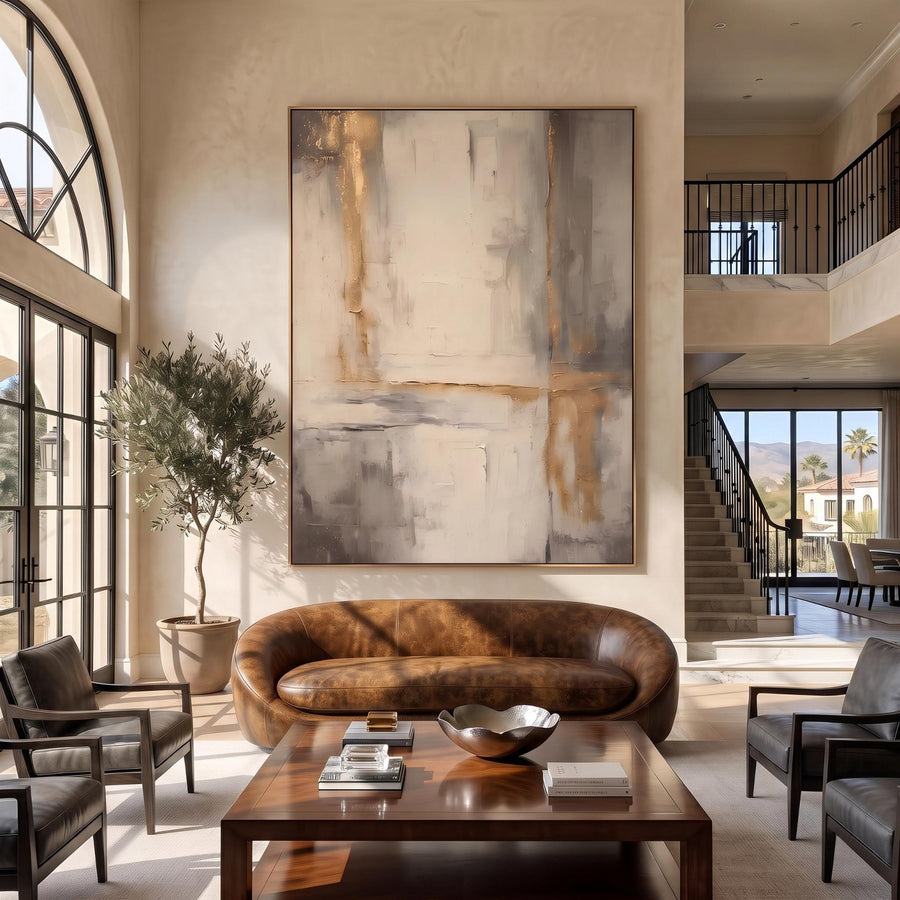 Abstract Art | Gold Foil Luxury Wall Art