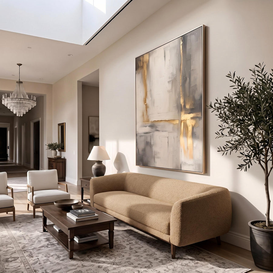 Abstract Art | Gold Foil Luxury Wall Art