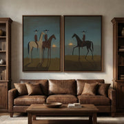 Vintage Americana Art | Sunset Riders Set