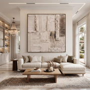 Wabi-Sabi Art | Cream 3D Abstract Wall Art
