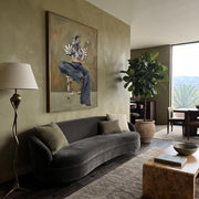 Contemporary Luxe Art | Lady Reading Book Contemporary Luxe Wall Art