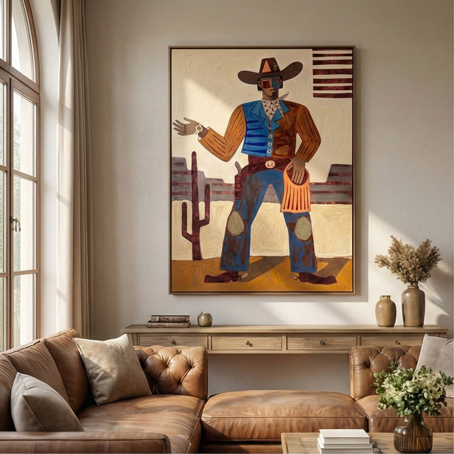 Vintage Americana Art | Desert Gentleman