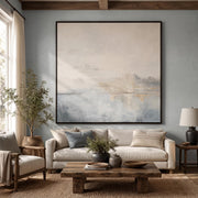 Abstract Art | Square Hazy Abstract Seascape Wall Art