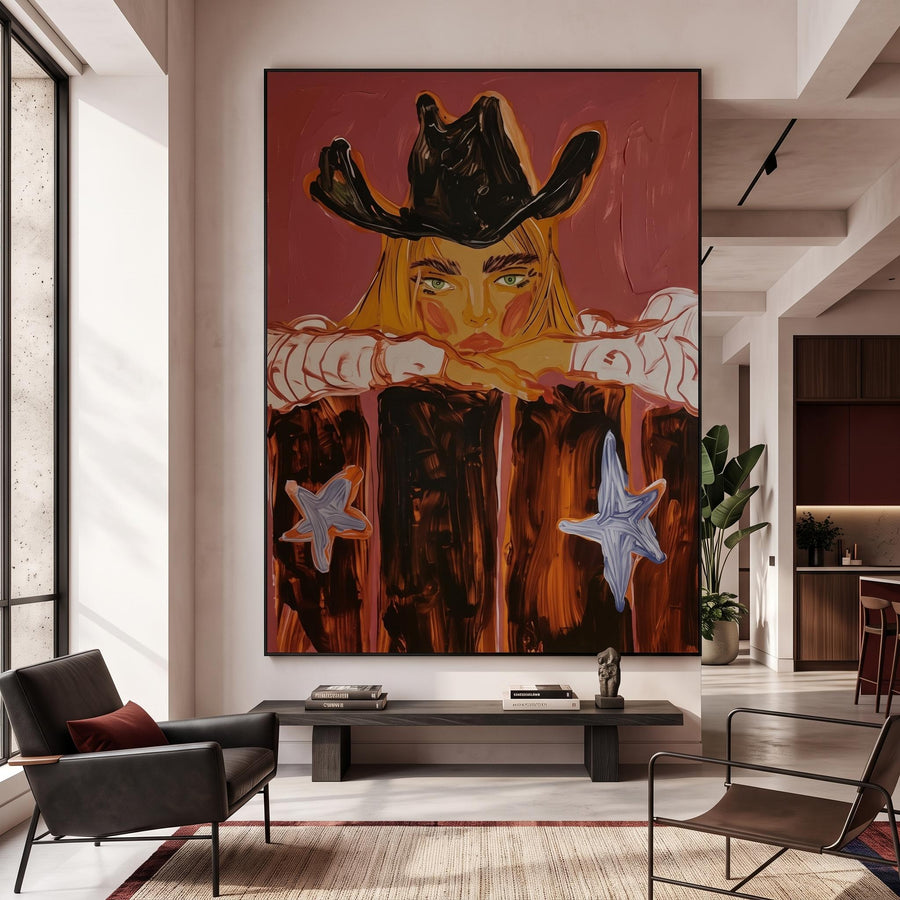 POP Art | Western Cowboy Girl