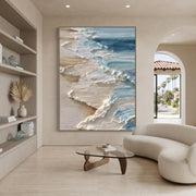 3D-Textured Art | Abstract Ocean Oil Painting