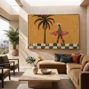 Bohemian Art | Vintage Surfer Man