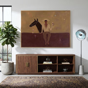 Vintage Americana Art | Western Cowboy and Horse