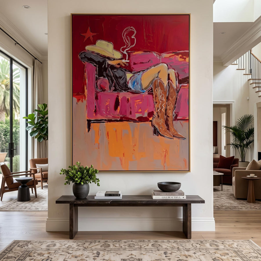 POP Art | Couch Western Cowgirl