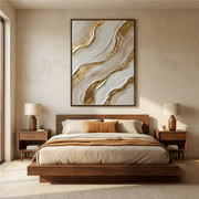 Contemporary Luxe Art | Golden Flow