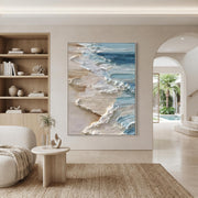 3D-Textured Art | Abstract Ocean Oil Painting