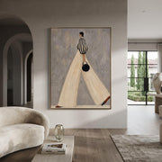 Contemporary Luxe Art | Stylish Lady with Handbag Contemporary Luxe Wall Art