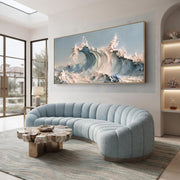 3D-Textured Art | Water surface with sea flowers