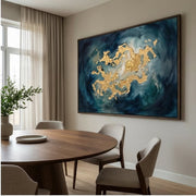 Contemporary Luxe Art | Golden Nebula