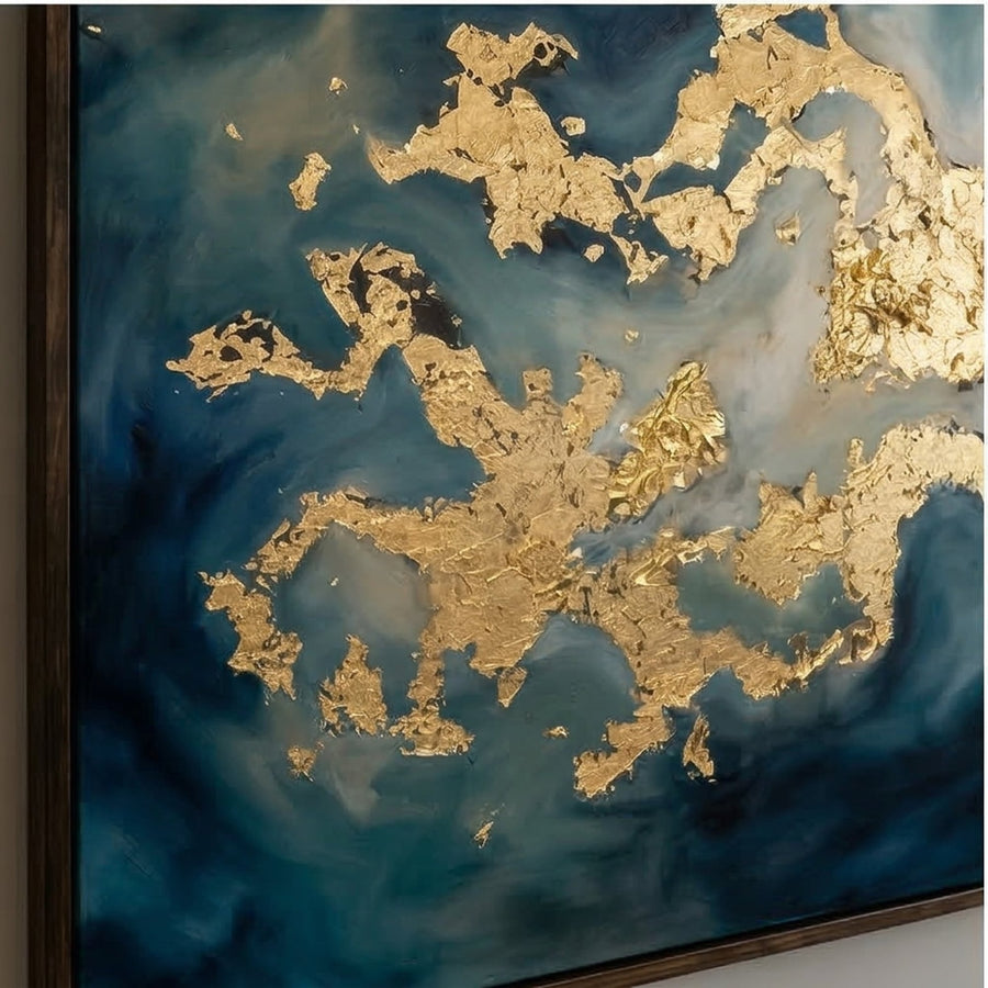 Contemporary Luxe Art | Golden Nebula