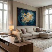 Contemporary Luxe Art | Golden Nebula