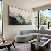 3D-Textured Art | Layered Mountain Wall Art