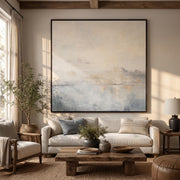 Abstract Art | Square Hazy Abstract Seascape Wall Art