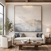 Abstract Art｜Square Hazy Abstract Seascape Wall Art